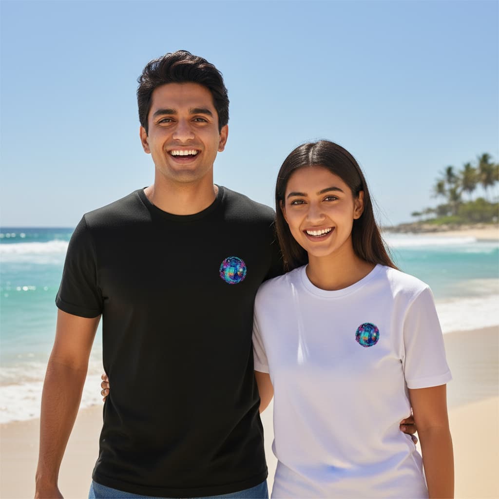 ELAN COTTS Aquarius Zodiac Men & Women's Roundneck T-Shirt – 100% Cotton | 180 GSM Classic Crew Tee