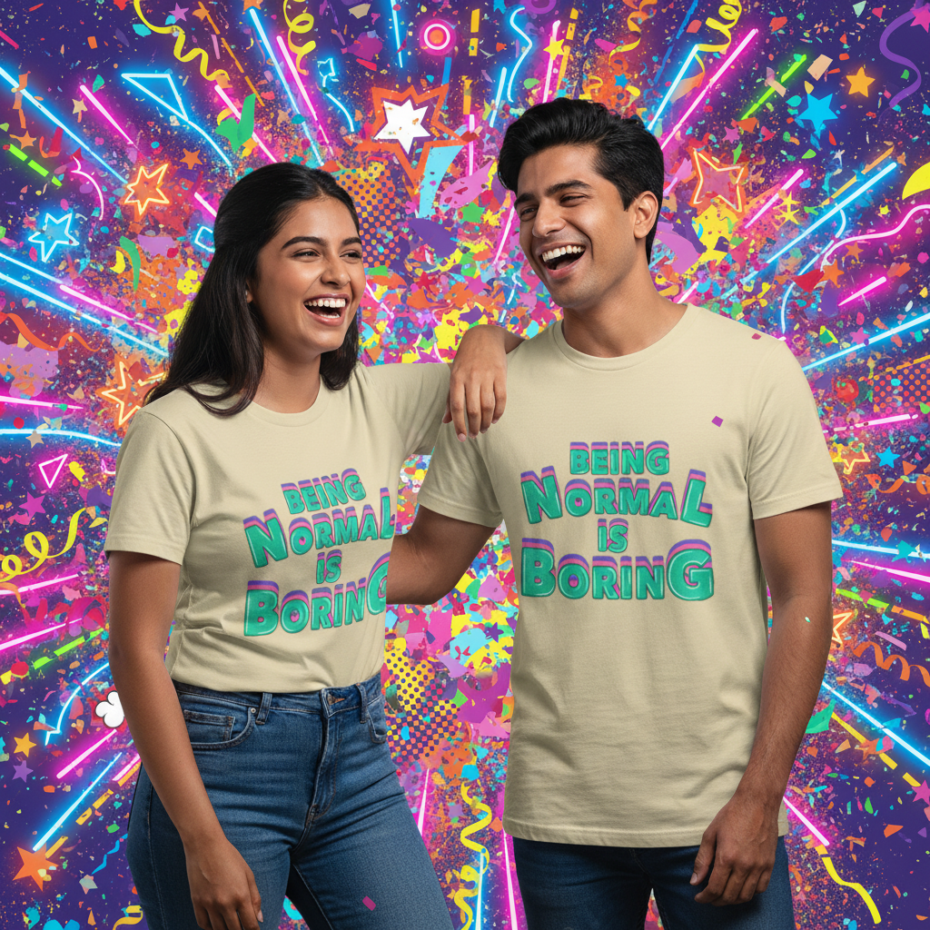 Roundneck - T-Shirt - Supima cotton - Being Normal is Boring