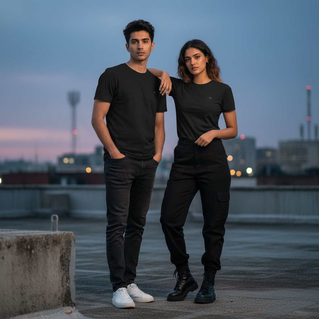 Roundneck -  Basic T-Shirt -  lightweight, breathable