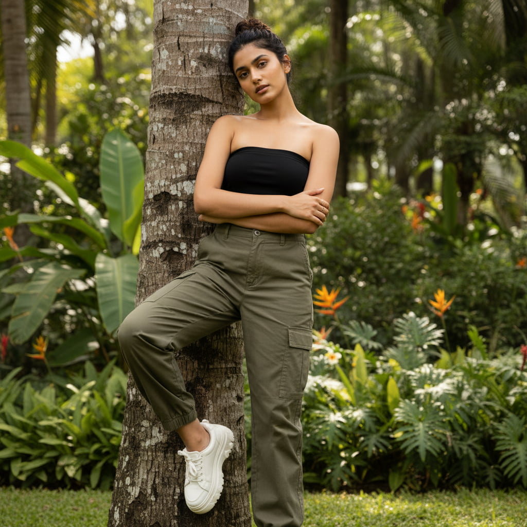 ELAN COTTS Women's Tube Top – Skin-Fit Stretch | Sleek & Stylish Everyday Wear