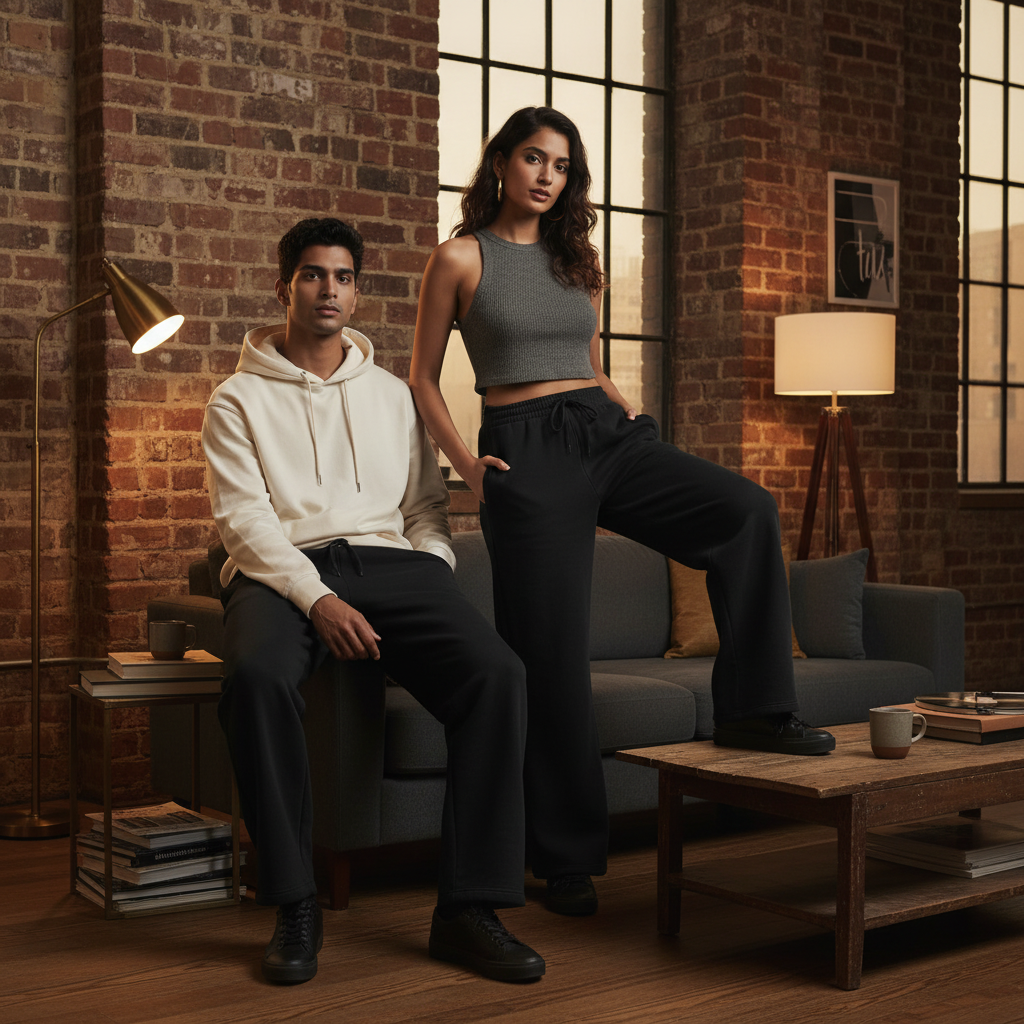 Sweatpants - Terry Fabric - Softness - Durability - Breathability.