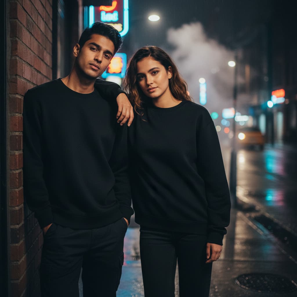ELAN COTTS Men & Women's Sweatshirt – 300 GSM Cotton-Poly Fleece | Thick, Soft & Breathable Daily Comfort