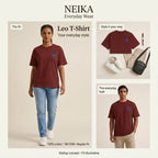 NEIKA Leo Zodiac Unisex Cotton T-Shirt, 180 GSM Regular Fit
