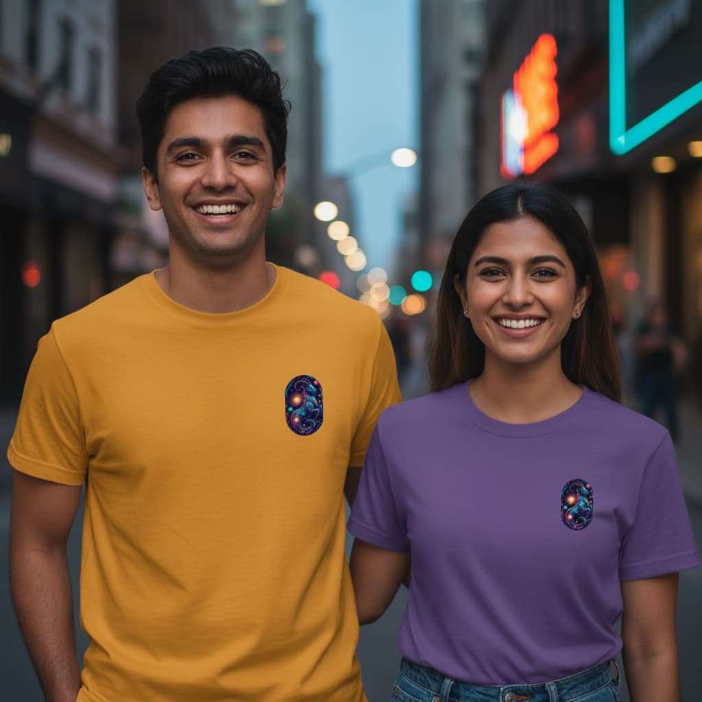 ELAN COTTS Capricorn Zodiac Men & Women's Roundneck T-Shirt – 100% Cotton | 180 GSM Classic Crew Tee