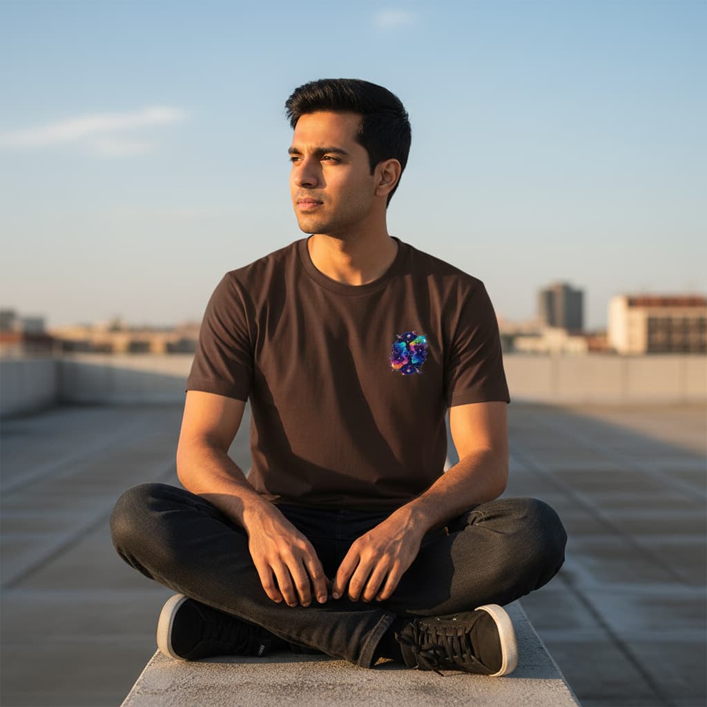 ELAN COTTS Gemini Zodiac Men & Women's Roundneck T-Shirt – 100% Cotton | 180 GSM Classic Crew Tee
