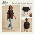 NEIKA Taurus Zodiac Unisex Cotton T-Shirt, 180 GSM Regular Fit