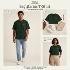 NEIKA Sagittarius Zodiac Unisex Cotton T-Shirt, 180 GSM Regular Fit