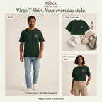 NEIKA Virgo Zodiac Unisex Cotton T-Shirt, 180 GSM Regular Fit