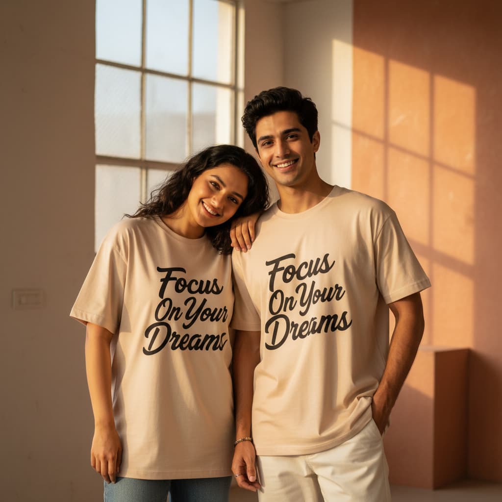 ELAN COTTS Oversized T-Shirt Men & Women's – 100% Cotton | Classic Crew Streetwear