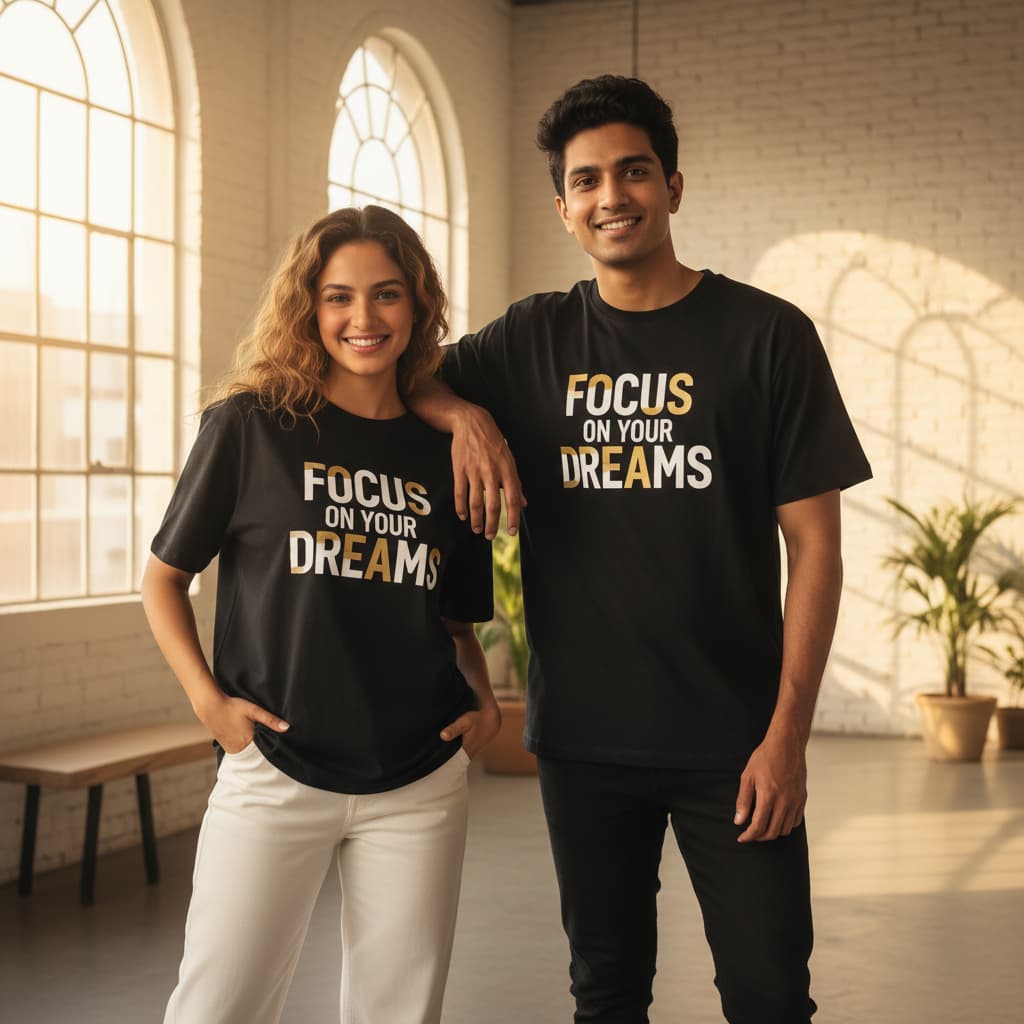 ELAN COTTS Oversized T-Shirt Men & Women's – 100% Cotton | Classic Crew Streetwear