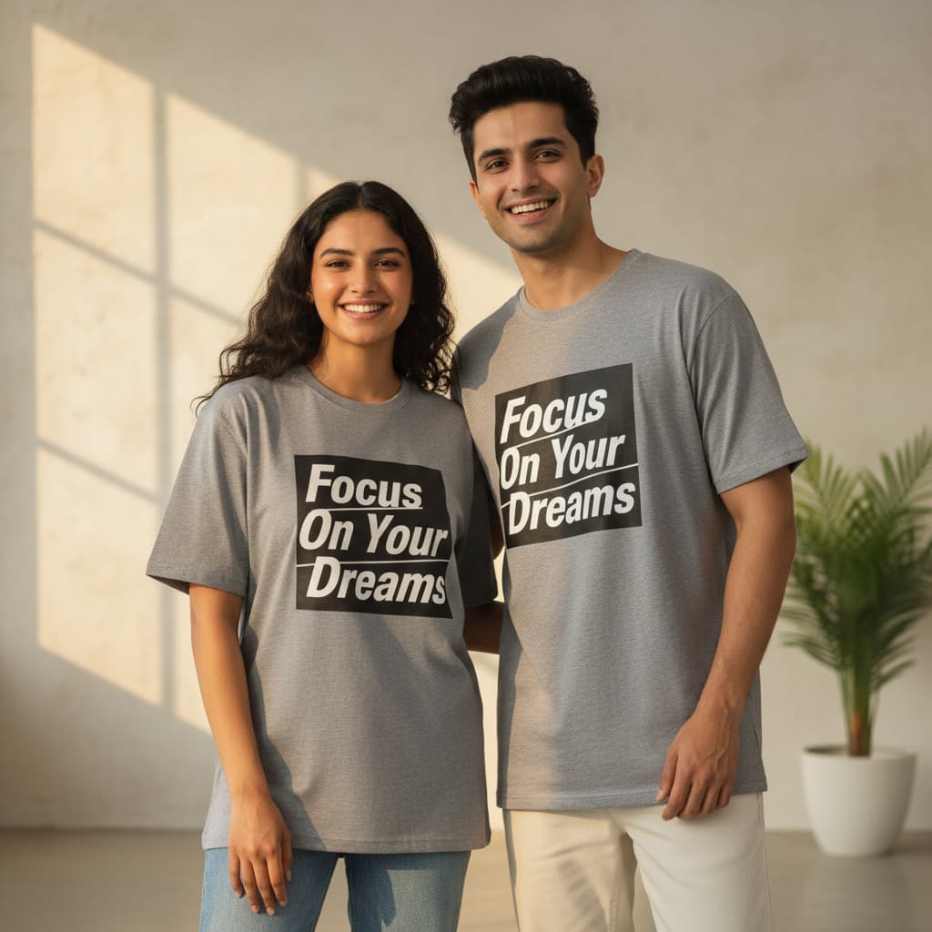 ELAN COTTS Oversized T-Shirt Men & Women's – 100% Cotton | Classic Crew Streetwear