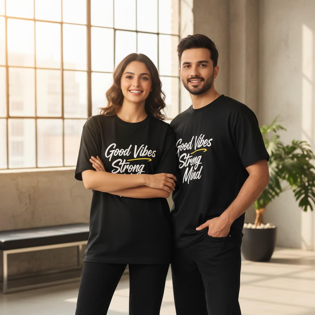 ELAN COTTS Oversized T-Shirt Men & Women's – 100% Cotton | Classic Crew Streetwear