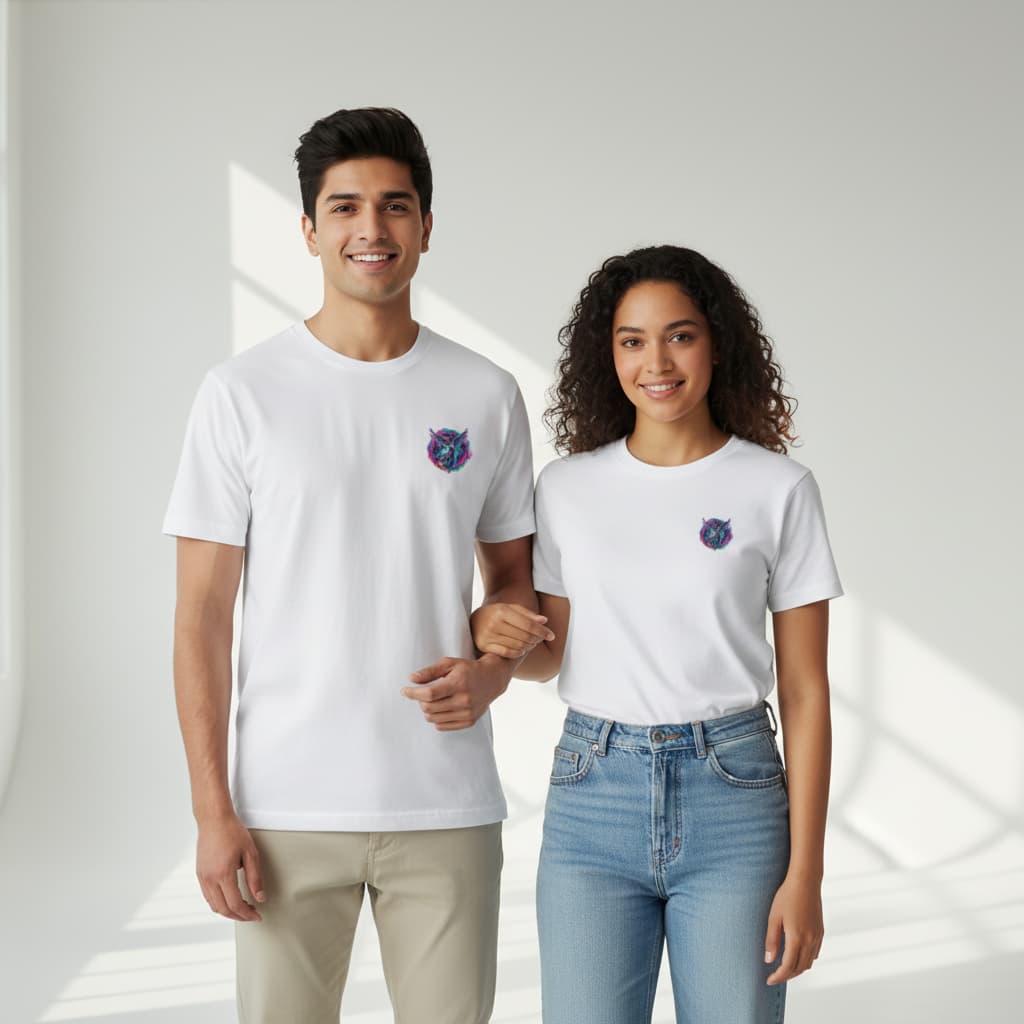 ELAN COTTS Virgo Zodiac Men & Women's Roundneck T-Shirt – 100% Cotton | 180 GSM Classic Crew Tee