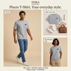 NEIKA Pisces Zodiac Unisex Cotton T-Shirt, 180 GSM Regular Fit
