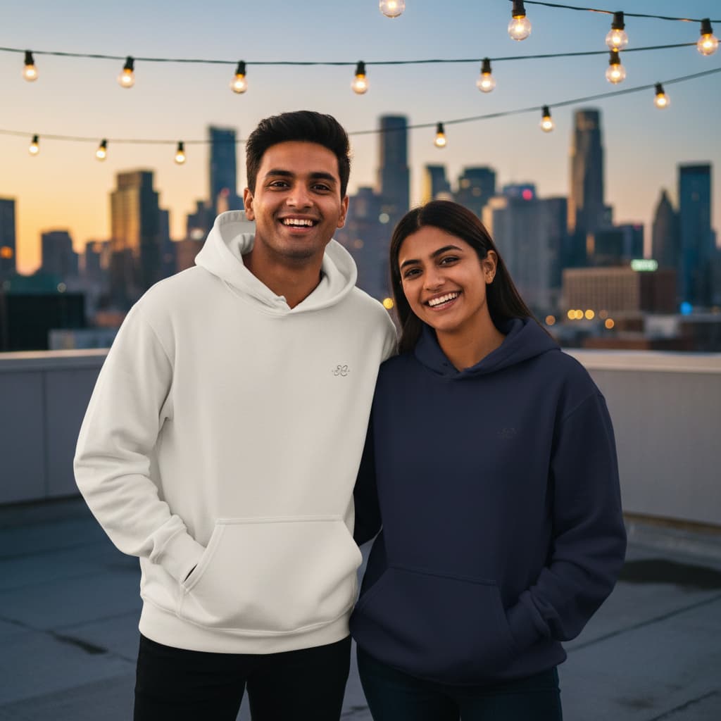 ELAN COTTS Pullover Hoodie Men & Women's – 90% Cotton 260 GSM Terry | Soft & Breathable All-Season