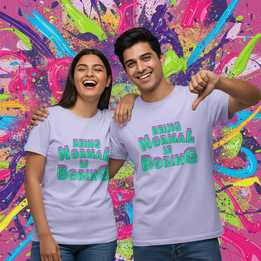 Roundneck - T-Shirt - Supima cotton - Being Normal is Boring