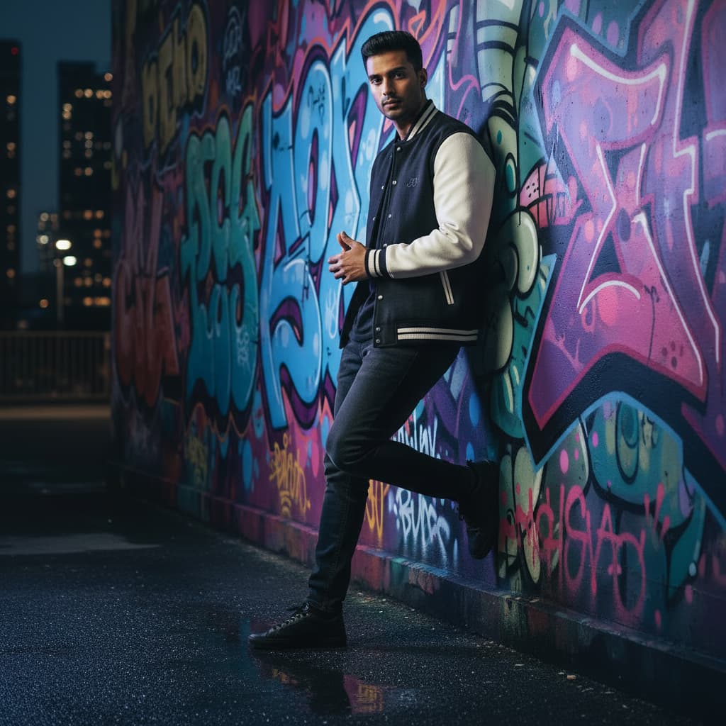 ELAN COTTS Unisex Varsity Jacket – 100% Cotton | 300 GSM Derby Ribbed Hem & Collar