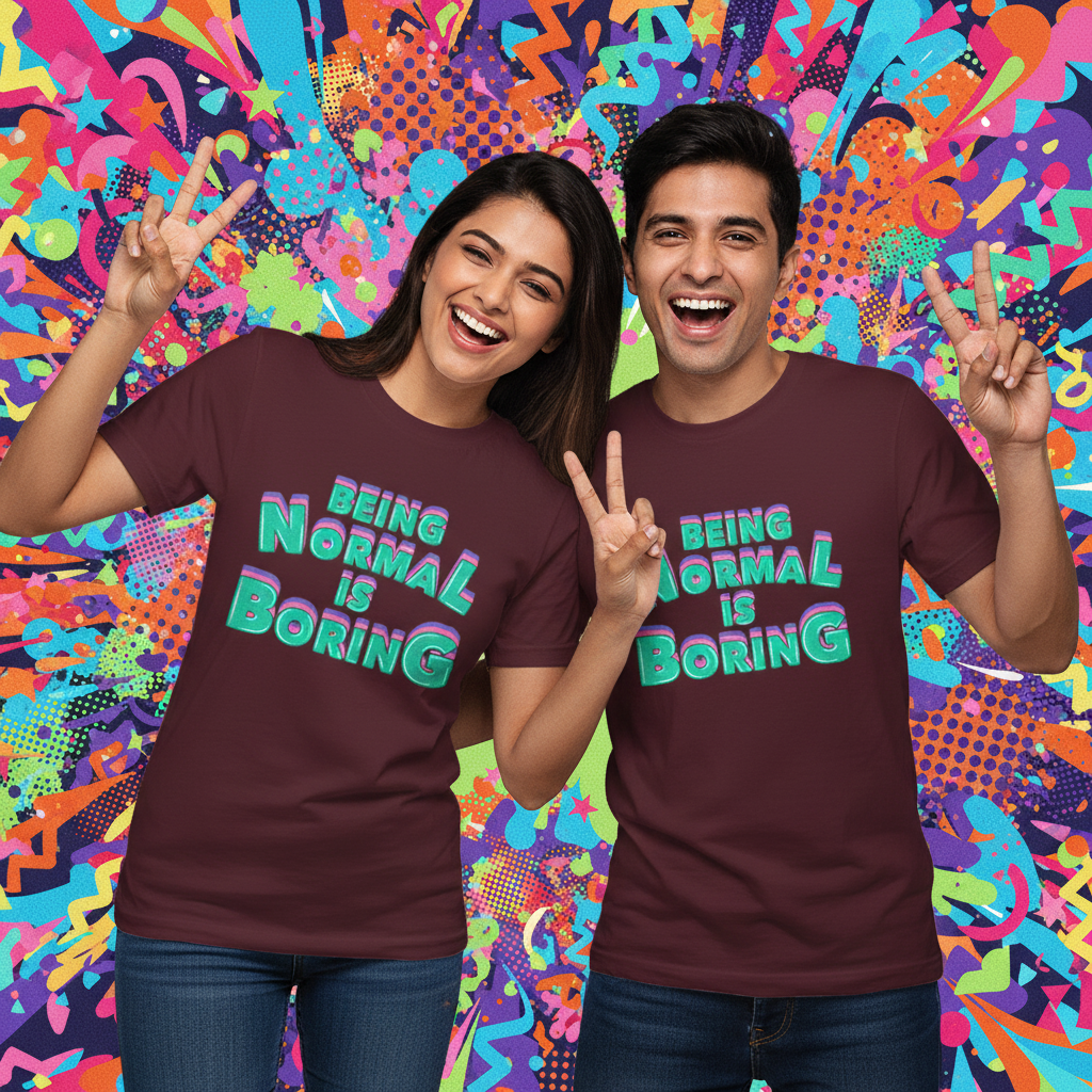 Roundneck - T-Shirt - Supima cotton - Being Normal is Boring