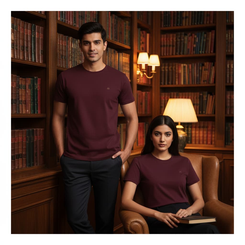 ELAN COTTS Men's & Women's Roundneck T-Shirt – 100% Supima Cotton | Luxury Soft & Breathable