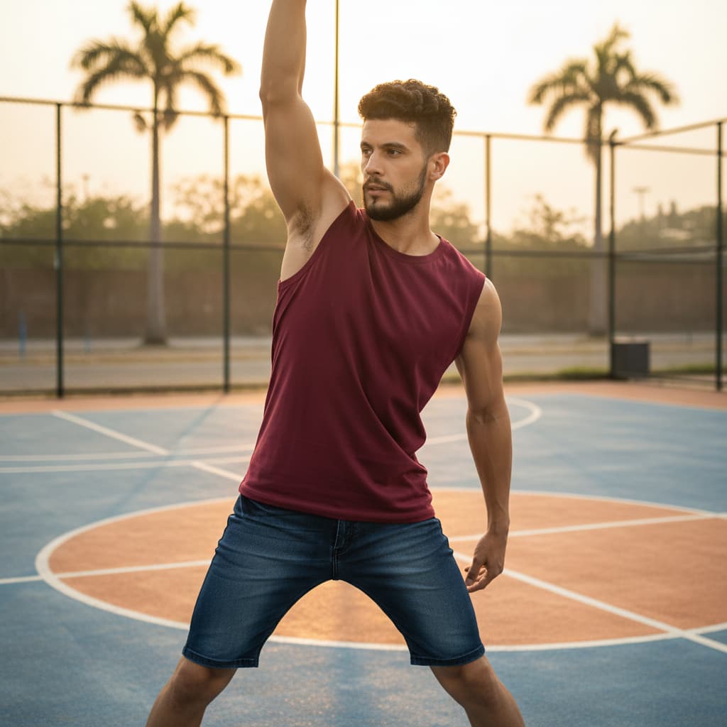 ELAN COTTS Men's Sleeveless T-Shirt – 100% Cotton | 180 GSM Lightweight Breathable & Built for Movement