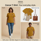 NEIKA Cancer Zodiac Unisex Cotton T-Shirt, 180 GSM Regular Fit