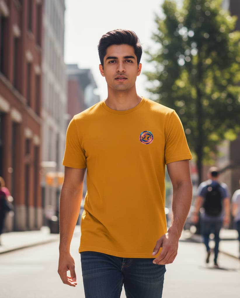 ELAN COTTS Cancer Zodiac Men & Women's Roundneck T-Shirt – 100% Cotton | 180 GSM Classic Crew Tee