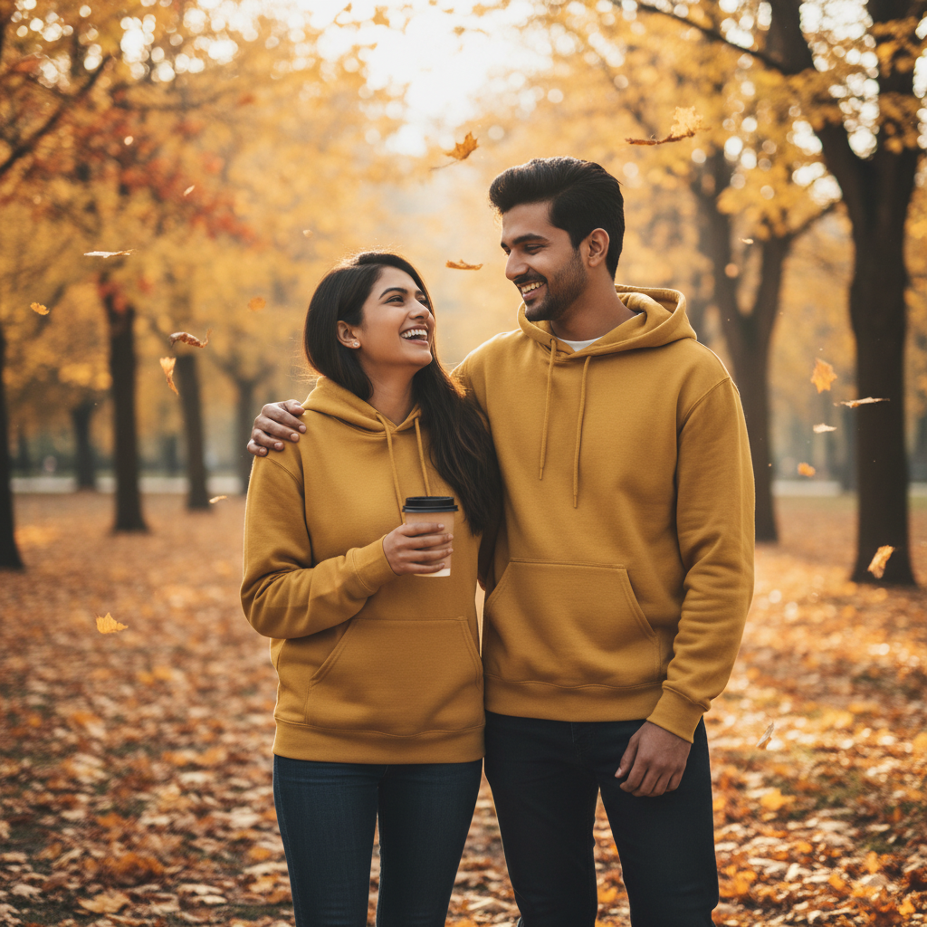 Hoodie - 100% Cotton - Cozy for Chilly Days