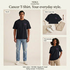 NEIKA Cancer Zodiac Unisex Cotton T-Shirt, 180 GSM Regular Fit