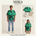 NEIKA Unisex Tie-Dye Oversized T-Shirt, 260 GSM Cotton Blend