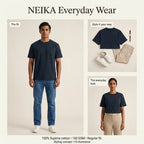 NEIKA Unisex Supima Cotton T-Shirt, Regular Fit