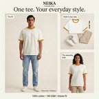 NEIKA Unisex Cotton Ringer T-Shirt, Bio-Washed