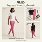 NEIKA Women's Printed Stretch Leggings, 180 GSM Lycra Polyester