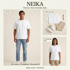 NEIKA Unisex Cotton Stretch T-Shirt