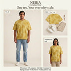 NEIKA Unisex Tie-Dye Oversized T-Shirt, 260 GSM Cotton Blend