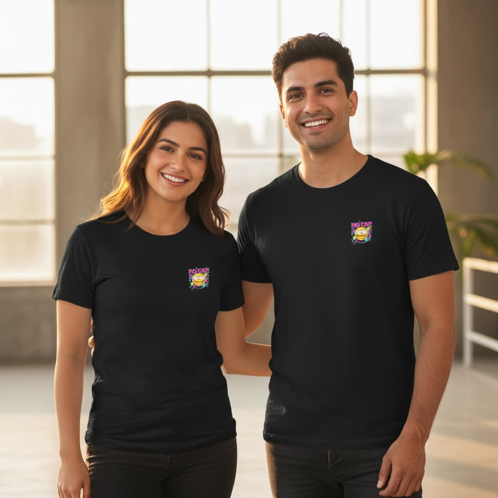 ELAN COTTS Men & Women's Basic Roundneck T-Shirt – 180 GSM Poly-Cotton | Silicon-Washed Ultra Soft Everyday Tee