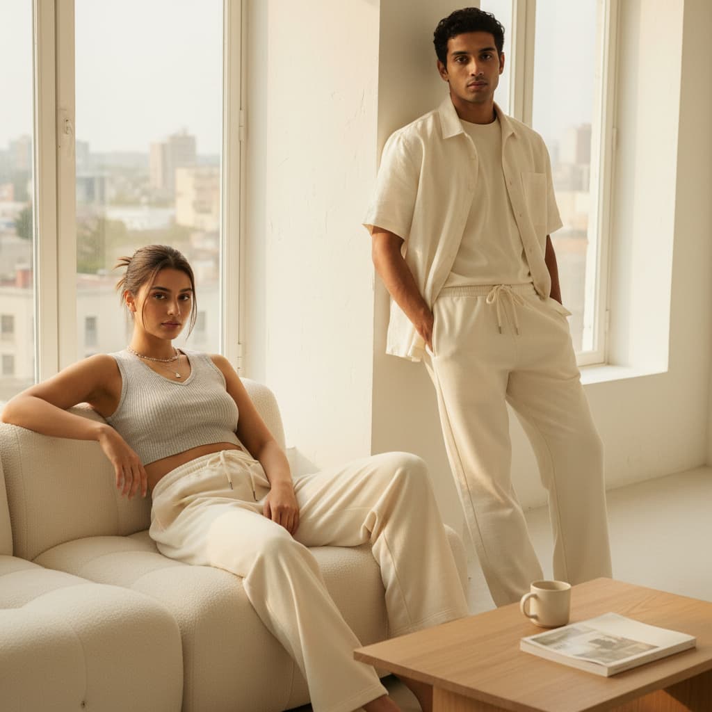 ELAN COTTS - Men & Women's Sweatpants - Terry Fabric - Softness - Durability - Breathability.