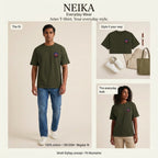 NEIKA Aries Zodiac Unisex Cotton T-Shirt, 180 GSM Regular Fit