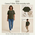NEIKA Cancer Zodiac Unisex Cotton T-Shirt, 180 GSM Regular Fit