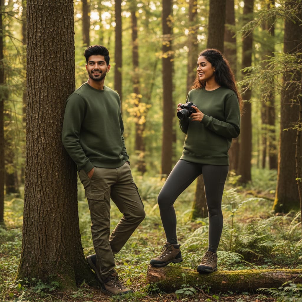 ELAN COTTS Men & Women's Sweatshirt – 300 GSM Cotton-Poly Fleece | Thick, Soft & Breathable Daily Comfort