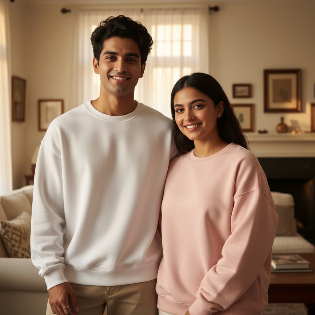 ELAN COTTS Oversized Sweatshirt – 400 GSM Cotton-Poly | Dropped Shoulders Thick & Soft All-Day Comfort