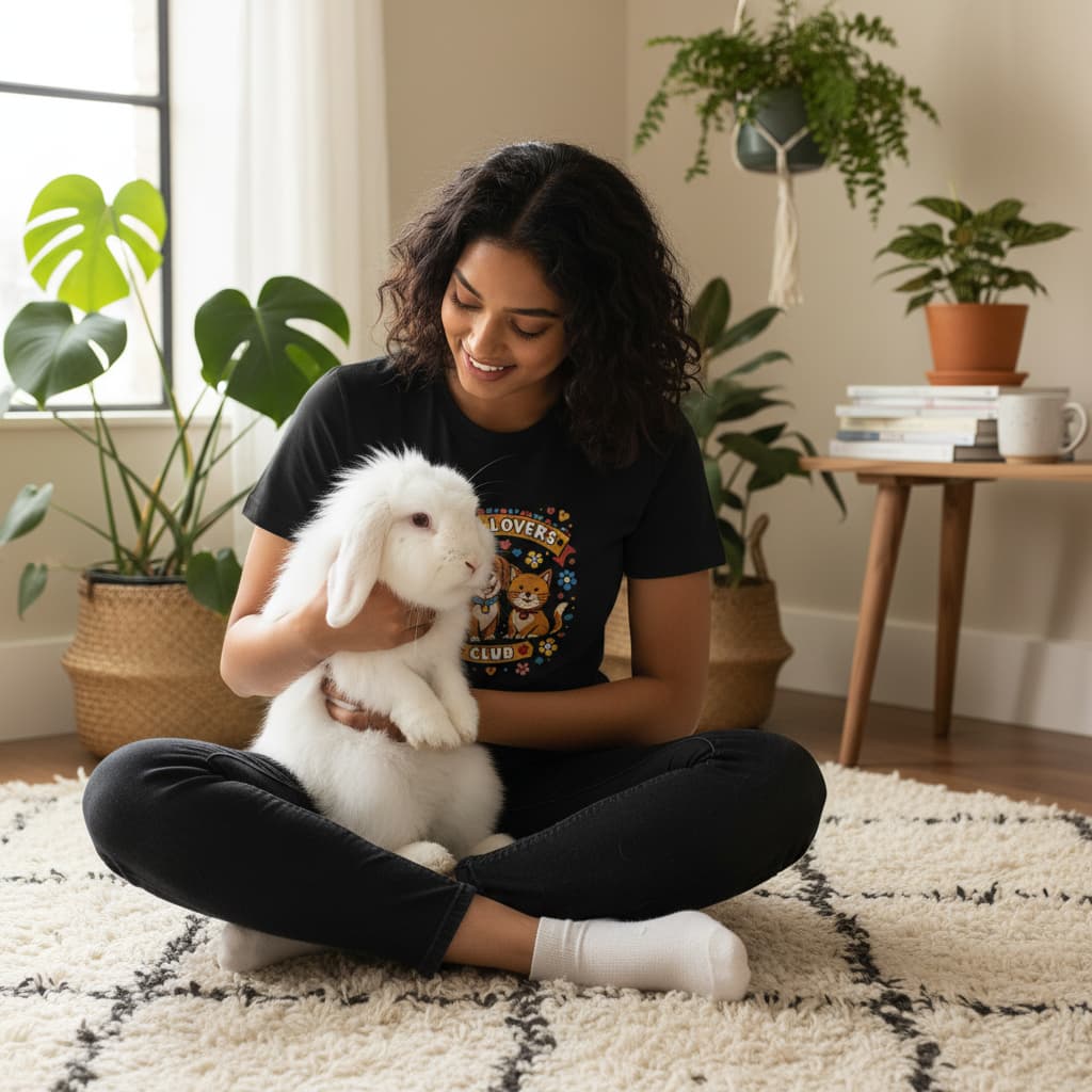 ELAN COTTS Pet Lovers Unisex Roundneck T-Shirt – 100% Supima Cotton | Luxury Soft & Breathable