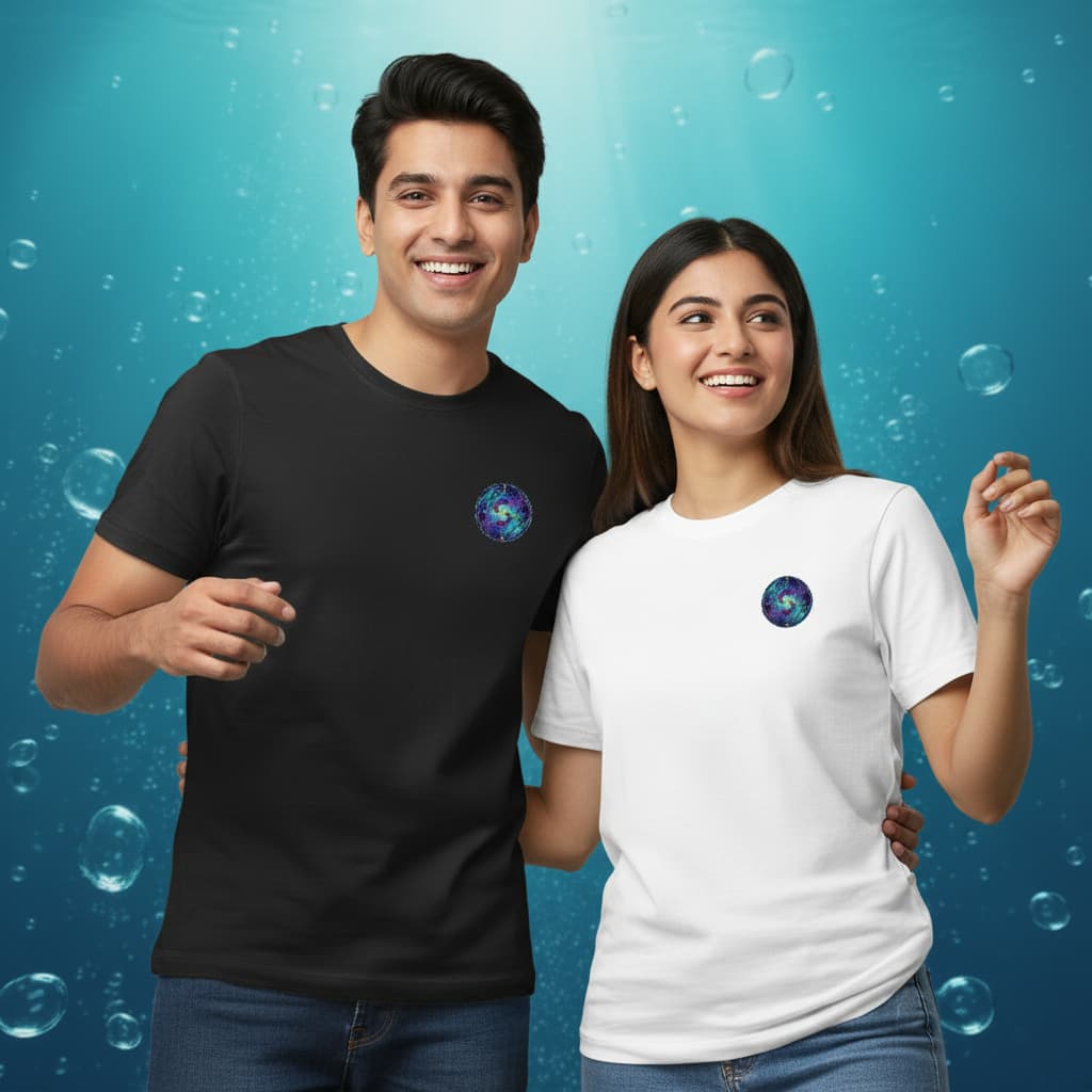 ELAN COTTS Pisces Zodiac Men & Women's Roundneck T-Shirt – 100% Cotton | 180 GSM Classic Crew Tee