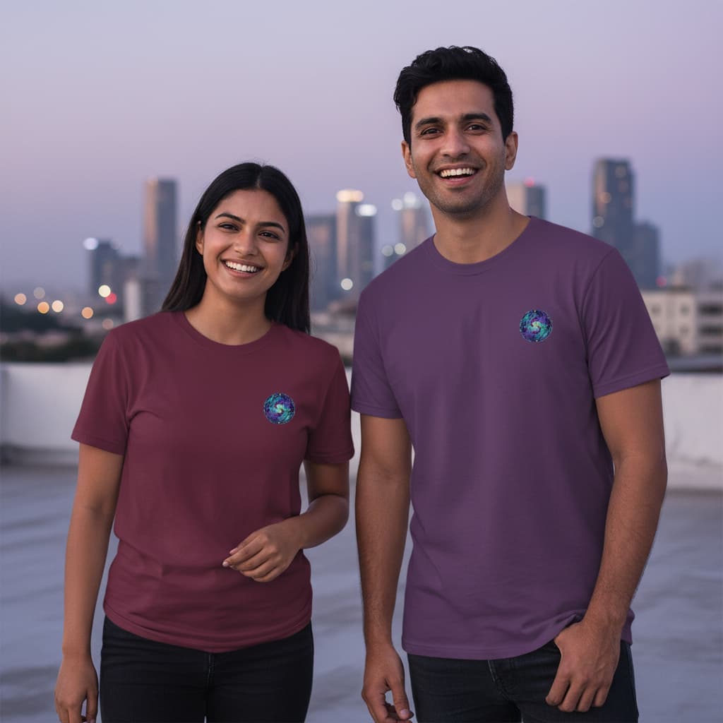 ELAN COTTS Pisces Zodiac Men & Women's Roundneck T-Shirt – 100% Cotton | 180 GSM Classic Crew Tee