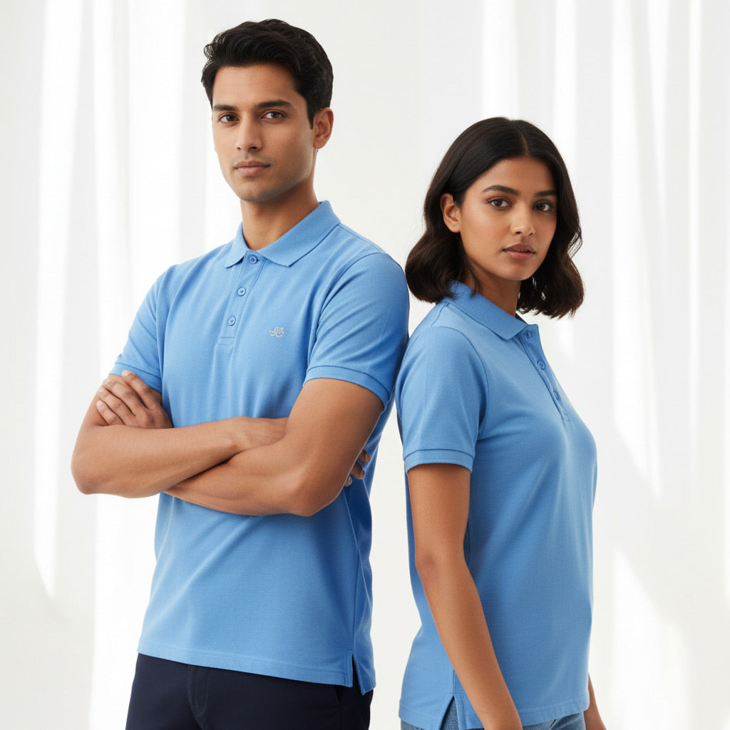 ELAN COTTS Premium Cotton Polo T-Shirt – Regular Fit | 220 GSM Airtex Cool & Classic