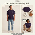 NEIKA Leo Zodiac Unisex Cotton T-Shirt, 180 GSM Regular Fit