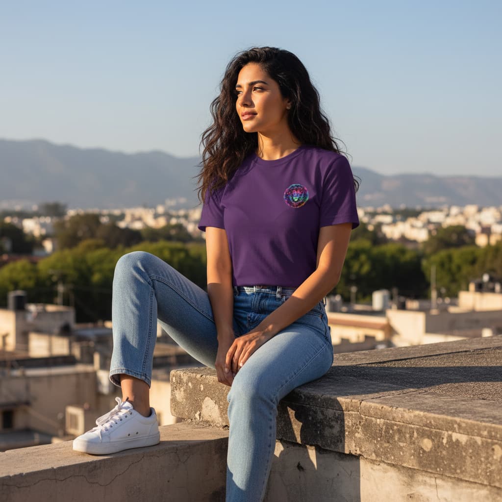 ELAN COTTS Leo Zodiac Men & Women's Roundneck T-Shirt – 100% Cotton | 180 GSM Classic Crew Tee