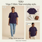 NEIKA Virgo Zodiac Unisex Cotton T-Shirt, 180 GSM Regular Fit