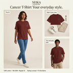 NEIKA Cancer Zodiac Unisex Cotton T-Shirt, 180 GSM Regular Fit