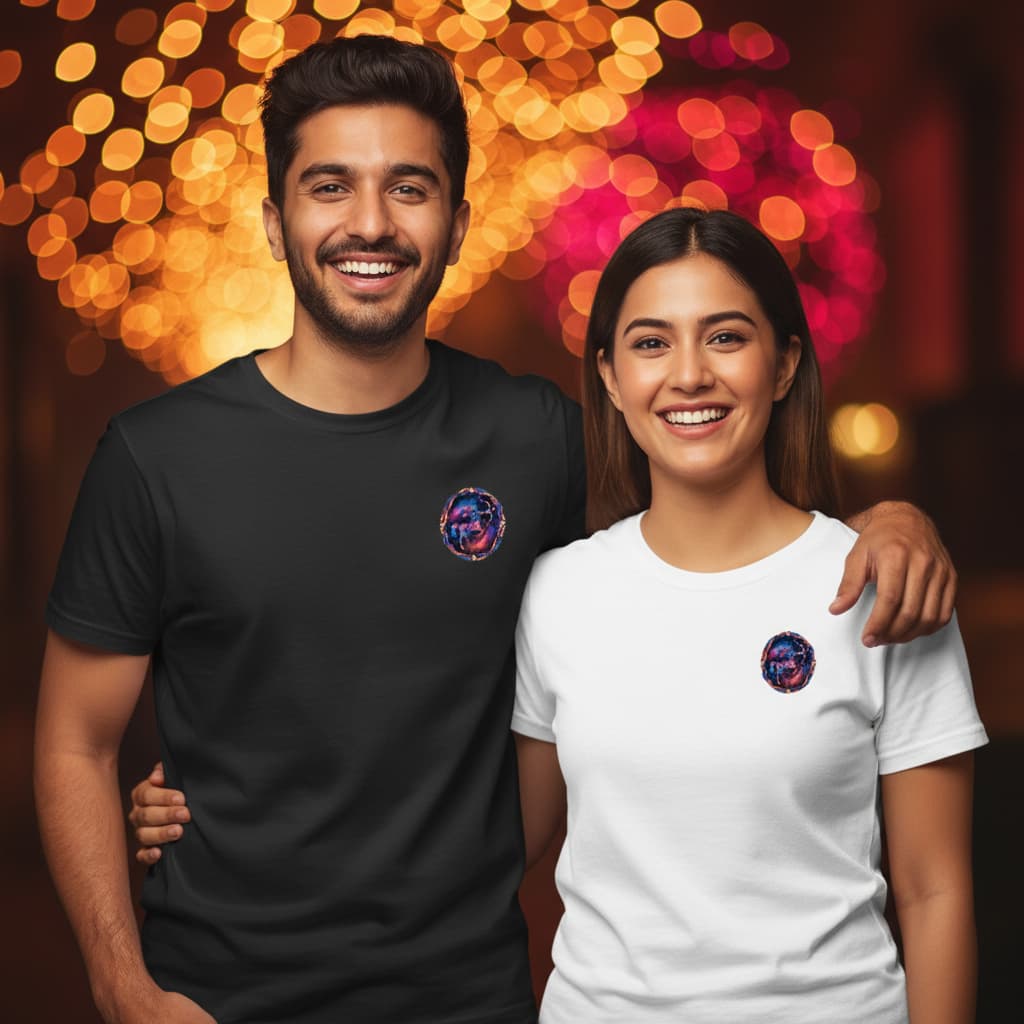 ELAN COTTS Sagittarius Zodiac Men & Women's Roundneck T-Shirt – 100% Cotton | 180 GSM Classic Crew Tee
