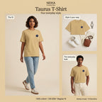 NEIKA Taurus Zodiac Unisex Cotton T-Shirt, 180 GSM Regular Fit